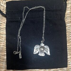 Vanessa Mooney Silver Bird Pendant Necklace